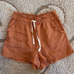 Zenana Outfitters Rust Athletic Shorts